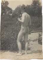 Free download [Thomas Eakins, Nude, Playing Pipes] free photo or picture to be edited with GIMP online image editor